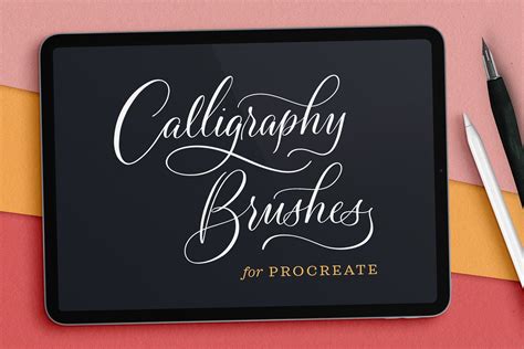 procreate calligraphy brush